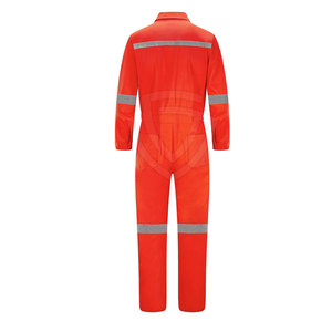 Combinaison de travail robuste haute visibilité, tenue de protection industrielle, respirante, légère, tissu durable, fermeture éclair intégrale sur le devant - Product Image 2