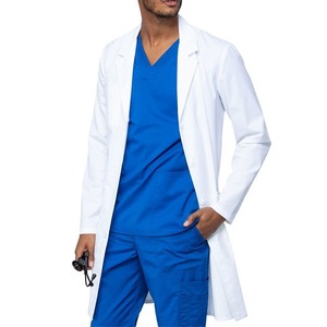Batas de laboratorio para hombre, diseño personalizado OEM, manga larga, uniformes para personal médico de hospital y laboratorio, bata de laboratorio para médicos y enfermeros. - Product Image 4