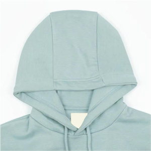 เสื้อฮู้ดผู้ชายสีฟ้าอ่อน ทรงปกติ สวมใส่สบาย ผ้าฝ้ายเฟรนช์เทอร์รี่ มีกระเป๋า เหมาะสำหรับใส่ในฤดูใบไม้ร่วง - Product Image 6