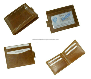 Fancy Wallets pedido al por mayor negro marrón hecho a medida billetera plegable para hombres en Fabricante Mayorista India - Product Image 5