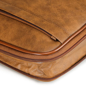 OEM ODM Service Genuine Leather Laptop <b>Bags</b> Wholesale Price Custom Design Leather Made Zipper Closure Laptop <b>Bag</b> - Product Image 6