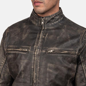 Veste en cuir pour homme à bas prix, grande taille, style décontracté, veste en cuir véritable, fabriquée au Pakistan, vêtements d'extérieur - Product Image 3
