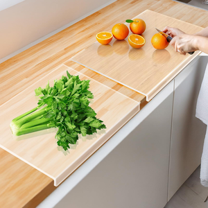Planches à découper antidérapantes en acrylique transparent pour protéger le plan de travail de la cuisine, planche à découper pour fruits et légumes au prix le plus bas - Product Image 5