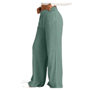 Pantalones de yoga acampanados de diseño más reciente para mujer y hombre 2026, pantalones deportivos de pierna ancha personalizados, casuales y holgados con bolsillo - Product Image 3