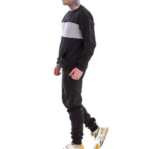 Survêtement à col rond pour homme en molleton de coton premium, tenue de sport décontractée, vêtement d'entraînement, survêtement à col rond pour homme en tissu doux, ensemble de jogging - Product Image 3