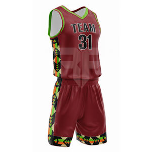 Uniforme de Baloncesto Personalizado para Equipo, Camiseta y Pantalones Cortos Reversibles, Conjunto Personalizable - Product Image 3