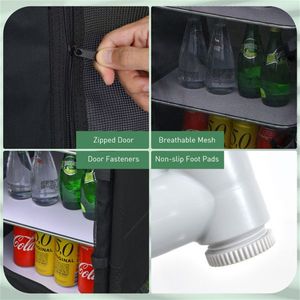 Black Camping Kitchen Table with Practical Storage Shelves - Product Image 5