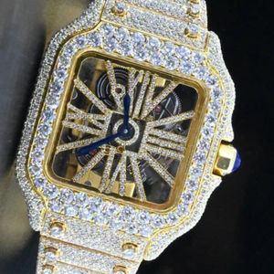 High Quality Customized Iced Out Lab Grown <b>Watch</b> Stainless Steel Best Quality Diamond <b>Watch</b> for <b>Men</b> - Product Image 1