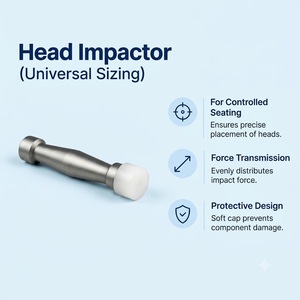 Tête d'impact universelle manuelle pour la fixation contrôlée de prothèses et la transmission de force - Capuchon souple de protection - Product Image 2