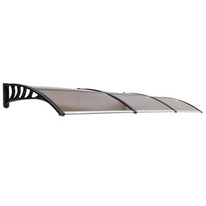 HT 300 X 100 Plaque marron et support noir pour protection de pluie domestique, accessoires de toit pour portes et fenêtres, même code 04553002 - Product Image 5
