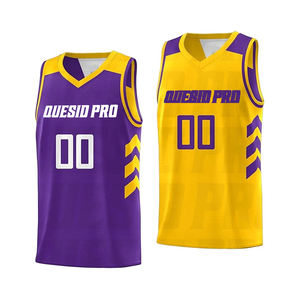 Maillot de basketball de haute qualité à séchage rapide, vente chaude, maillots de sport, broderie, sublimation, débardeurs côtelés - Product Image 6