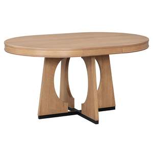 TREXM Set da pranzo rustico retrò 5 pezzi Design geometrico unico 1 tavolo da 16 pollici allungabile 4 sedie imbottite per sala da pranzo - Product Image 4