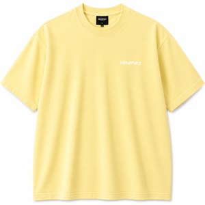 เสื้อยืดแขนสั้นผู้ชาย WARPRO ผ้าถัก น้ำหนัก 140 กรัม สีเหลือง คอกลม ทรงปกติ 100% โพลีเอสเตอร์ สปอร์ต ระบายอากาศได้ดี สีพื้น - Product Image 5