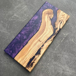 Planche de cuisine en bois massif époxy pour professionnels, planche à découper en bois et résine multi-usages pour la cuisine - Product Image 1