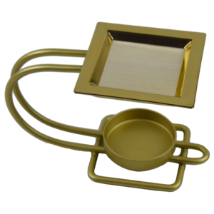 Genie Lamp Design Eco-Friendly Brass <b>Cone</b> <b>Incense</b> <b>Burner</b> with Indian Sandalwood Fragrance Anti-Odour Indoor Decor Tableware - Product Image 5