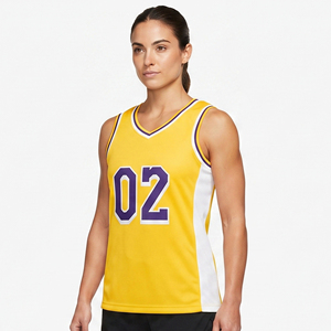 Maillot de basket sans manches pour femme, col en V, maillot de basket professionnel pour femme - Product Image 1