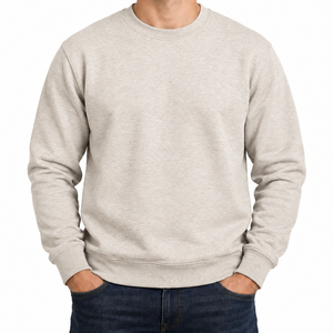 Sudadera de invierno extragrande para hombre 100% algodón, de gran venta, bicolor, con cremallera, efecto lavado a la piedra, con logotipo bordado personalizado y apliques - Product Image 6