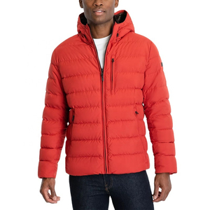 Veste d'hiver pour homme de qualité supérieure, personnalisée, à capuche, décontractée, épaisse, chaude, streetwear, coupe-vent, unie - Product Image 2