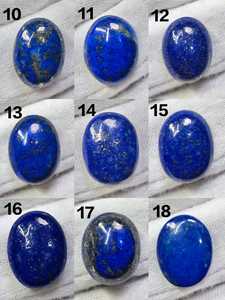 Pierre précieuse naturelle Lapis Lazuli, cabochon ovale en vrac, pour la fabrication de bijoux, fournisseur en gros, qualité supérieure, cristal bleu - Product Image 2