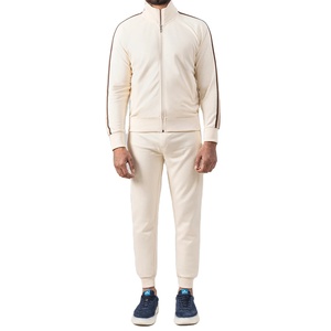 Chándal con capucha y cremallera para hombre de alta calidad, cómodo, la mejor tela, pantalones para correr, traje OEM ODM, ropa deportiva para entrenamiento de gimnasia, chándal - Product Image 1