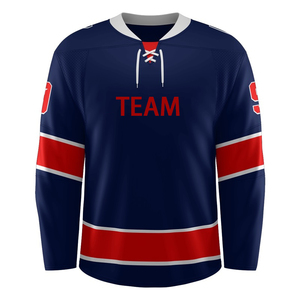 Maillot de hockey sur glace personnalisé de haute qualité avec impression par sublimation et lacets - Product Image 3