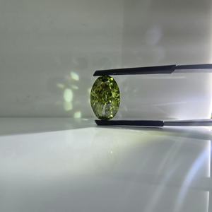 Diamante ovalado de 6 quilates, corte brillante modificado, color verde intenso, cultivado en laboratorio, VS1, piedra suelta para la elaboración de joyas. - Product Image 5