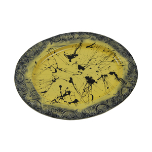High Standard Serving Platters Dessert Dishes <b>Dinner</b> <b>Tray</b> Fully Rounded Plate Fresh Metal For Restaurant Serving <b>Trays</b> - Product Image 1
