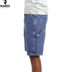 Fabricante de Ropa Urbana, Pantalones Cortos de Mezclilla Desgastados y Rotos de Estilo Vintage para Hombre, Corte Ajustado - Product Image 4