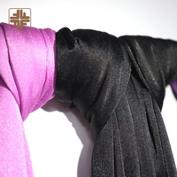 Hijab en satin uni pour femmes, avec décoration en strass, pour un usage quotidien