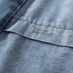 Pantalones Cortos de Mezclilla de Algodón de Color Sólido para Hombre, Cintura Elástica, Plisados, Casuales, de Talle Alto, Tela Lavada, Transpirables, de Secado Rápido, 180g, Digitales - Product Image 4