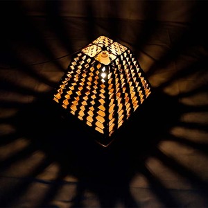 Hot Sales Woven Water Hyacinth Pyramid Lampshade Pendant Lantern for <b>Ceiling</b> <b>Light</b> - Product Image 6