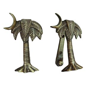 Puerta de árbol con acabado antiguo, hierro fundido, latón - Product Image 1