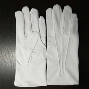 Guantes de Algodón Blanco Premium para Desfiles, Talla Mediana, para Eventos Formales y Guardia de Honor - Product Image 1
