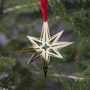 Metal Angel Christmas Ornaments Red <b>Star</b> Cutout Traditional Handicraft Decorations - Product Image 4
