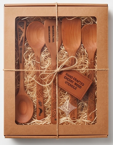 Elegante Juego de Cubiertos de Madera, Diseño Minimalista, Tallado a Mano, Ideal para Servir Té en Restaurantes, Cocina y Uso en Servicios de Catering - Product Image 5