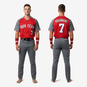 New Custom Sublimation Baseball Uniforms <b>Top</b> Quality Wholesale Baseball Wear New Design Baseball Uniform For Teamwear - Product Image 4