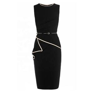 Nueva gran oferta 2024 diseño de temperamento personalizado de alta calidad con mangas de encaje vestido de noche de mujer Delgado - Product Image 3