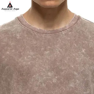 เสื้อยืดผ้าฝ้าย 100% ล้างสีแบบแอซิดวอช ดีไซน์ใหม่สำหรับใส่กลางแจ้ง สำหรับผู้ชาย ขายส่ง เสื้อผ้าแฟชั่น ทรงหลวม พิมพ์ลาย เสื้อยืดผู้ชายล้างสีแบบแอซิดวอช - Product Image 3