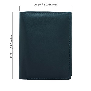 Premium Genuine <b>Leather</b> Tri Fold <b>Wallet</b> <b>Men</b> Custom Logo Real Cowhide Card Holder Small Vintage <b>Wallet</b> LTW-0197 - Product Image 5