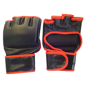Guantes de Boxeo Profesionales OEM para Hombre, Hechos en Pakistán, de Cuero, con Medio Dedo, Transpirables, con Cierre de Cordones - Product Image 5