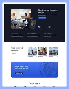 Développement de site Web de conseil en immigration RoyalCraft avec génération de prospects, téléchargement de documents, suivi des applications et adaptabilité mobile - Product Image 1