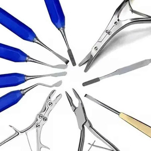 Kit de rhinoplastie de préservation 10 pièces, kit de chirurgie nasale professionnel en acier inoxydable de qualité chirurgicale, manuel, autoclavable, ORL - Product Image 2