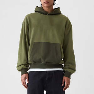 Nouveauté : Sweat-shirts à capuche pour hommes, motif uni, 100 % coton, manches longues, coupe ample, style streetwear, pour usage extérieur - Product Image 1