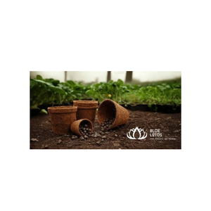 Pot de pépinière en fibre de coco biodégradable écologique Blue Lotus Premium pour la culture de plantes, semis et acheteurs en gros - Product Image 1