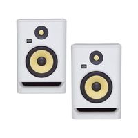 Enceintes de studio professionnelles bi-amplifiées KRK Rokit 5 G4, paire, blanches