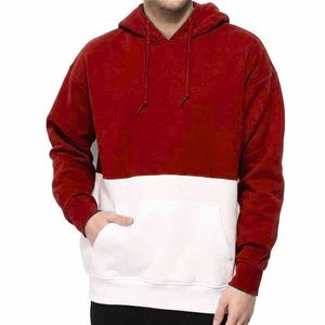 เสื้อฮู้ดผู้ชายสีม่วงขาว ทรงปกติ สวมใส่สบาย มีกระเป๋า ผ้าฝ้าย 100% เฟรนช์เทอร์รี่ - Product Image 2