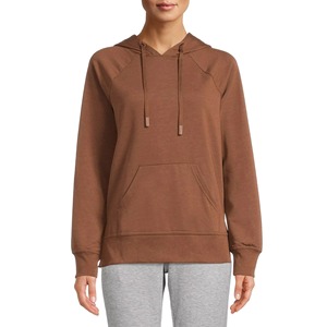 Sudadera con Capucha para Mujer, de Felpa, Color Sólido, Manga Larga, Tejido de Algodón Transpirable, para Otoño e Invierno, OEM - Product Image 1