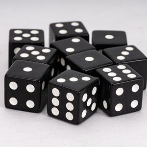 <b>Resin</b> <b>Crafts</b> dice Two-colour Swirls Six Sided 16mm D6 Carved RPG Board Games Promotional Dice - Product Image 2