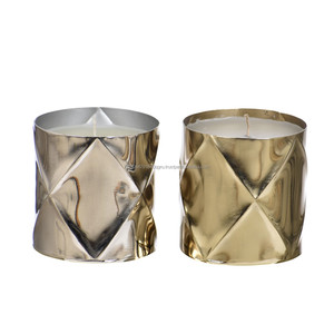 Diamond Pattern Metal Jar Candle at Affordable Price From India - Product Image 4