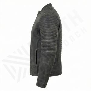 Veste de moto en cuir véritable pour homme de qualité supérieure, nouvelle arrivée, vestes de moto d'hiver, protections amovibles, personnalisables - Product Image 3